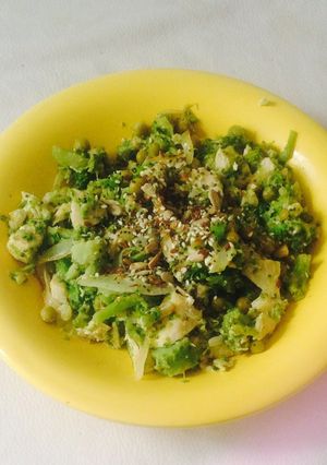 Una foto de Pollo salteado al brócoli