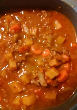 A picture of Rowdy's Vegetable soup.