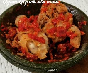 Ini Caranya Ayam Geprek Ala nana Praktis Enak