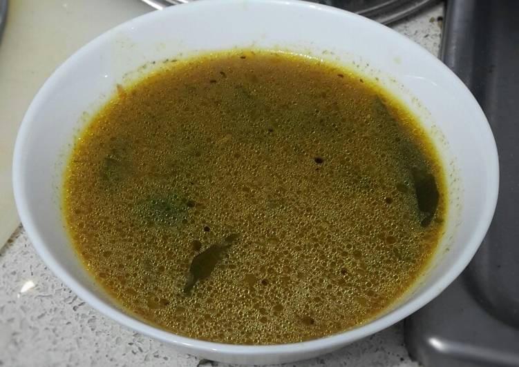 Recipe of Super Quick Homemade Pepper Water (Miriyala Chaaru Rasam)