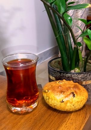 عکسی از دستور کاپ کیک گردویی کشمشی