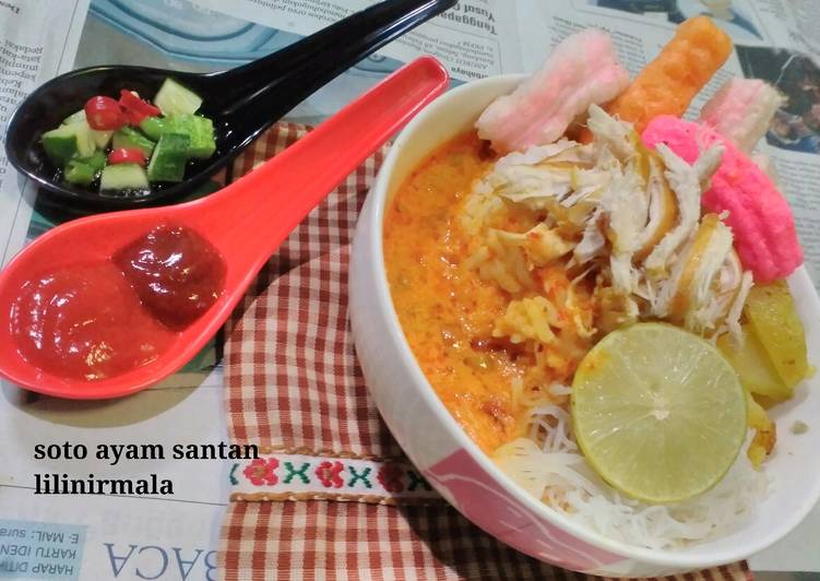 Resep Soto Ayam Santan #pr_masakanbersantan, Menggugah Selera