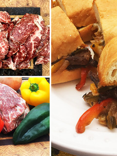 A picture of Wagyu Cheesesteak Sandwiches.