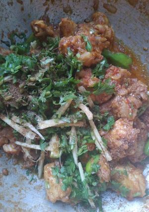 A picture of Chicken karahi.