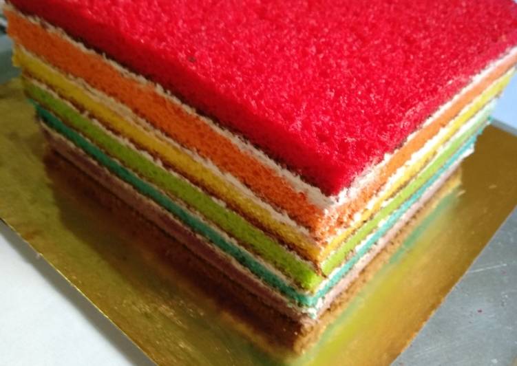 Rahasia Bikin Rainbow cake, Sempurna