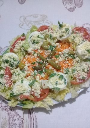 صورة لوصفة سلاطة ميموزا
