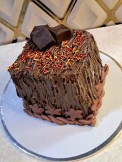 عکسی از دستور کیک شکلاتی دو تخم مرغی