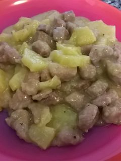 Una foto de Lomo piñado (lomo a la piña)
