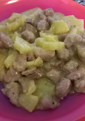 Una foto de Lomo piñado (lomo a la piña)