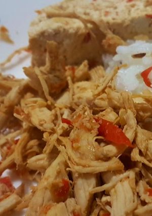 Foto resep Ayam Suwir Bali (tanpa minyak, diet)