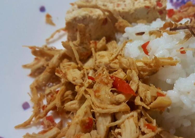 Cara Gampang Membuat Ayam Suwir Bali (oil free diet dr Joko Siswoyo) Anti Gagal