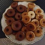 Mini Donuts, blancos y de chocolate