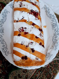 عکسی از دستور کیک آلبالو 🍒🥮
