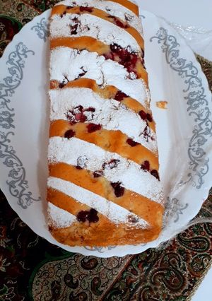عکسی از دستور کیک آلبالو 🍒🥮