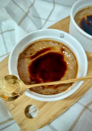Una foto de Postre cremoso con leche vegetal de coco y arroz
