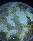 Carne con verduras y queso... Un pequeño inventó