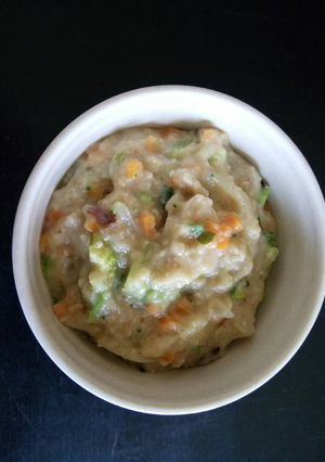 Foto resep Mix veggie Oatmeal (bubur oatmeal sayuran)