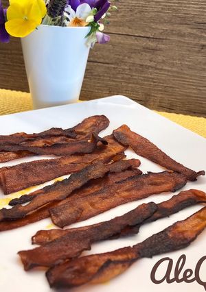 Foto di Finto bacon (base di carote)