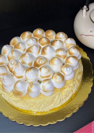 Una foto de Cheesecake con Lemon Curd y Merengue Italiano