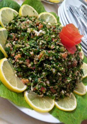صورة لوصفة تبولة
