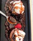 Sizzling walnut brownie