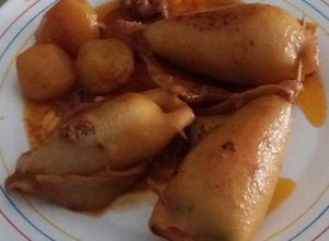 Foto principal de Chipirones rellenos de carne magra picada de mi abuela Isabel