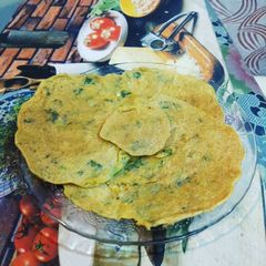 Potato Pancakes (Aloo Cheela) A picture of Potato Pancakes (Aloo Cheela).