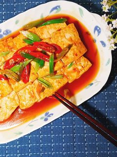 蔥燒豆腐 的食譜成品照片