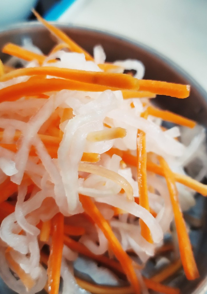 Foto resep Namasu (pickled daikon+carrot salad) atau Salad Hokben