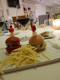 Una foto de Hamburguesas de calamar y ternera