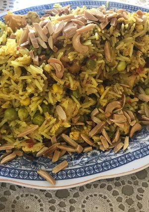 صورة لوصفة رز بالخضار