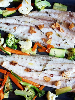 Una foto de Corvina al horno