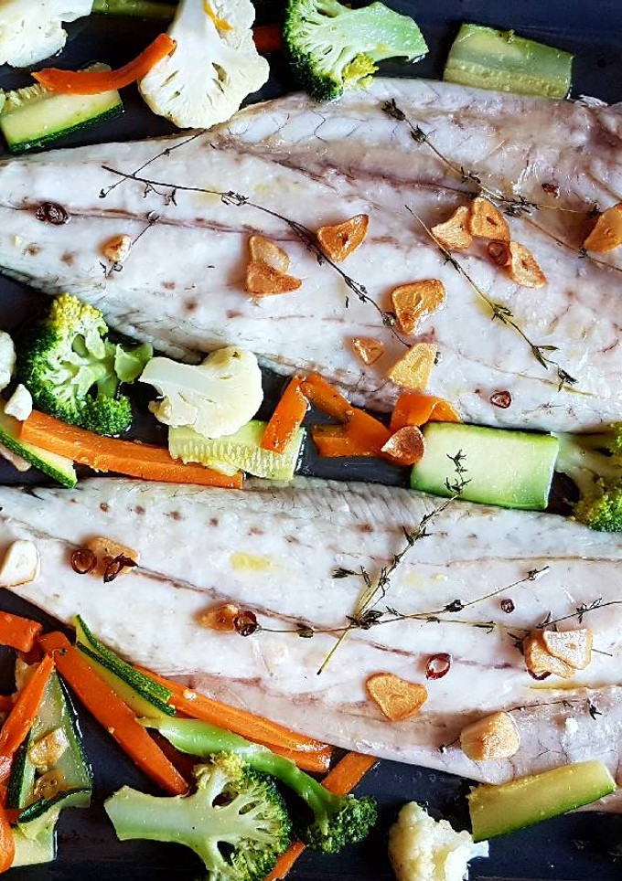 Una foto de Corvina al horno