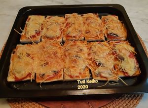Foto resep Pizza Roti Salami