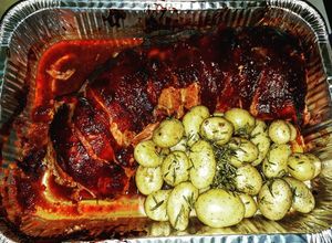 Una foto de Lomito de cerdo bbq