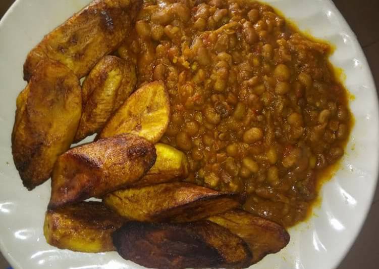 Recipe of Super Quick Homemade Beans and plantain