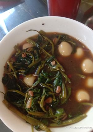 Foto resep Kangkung telur puyuh