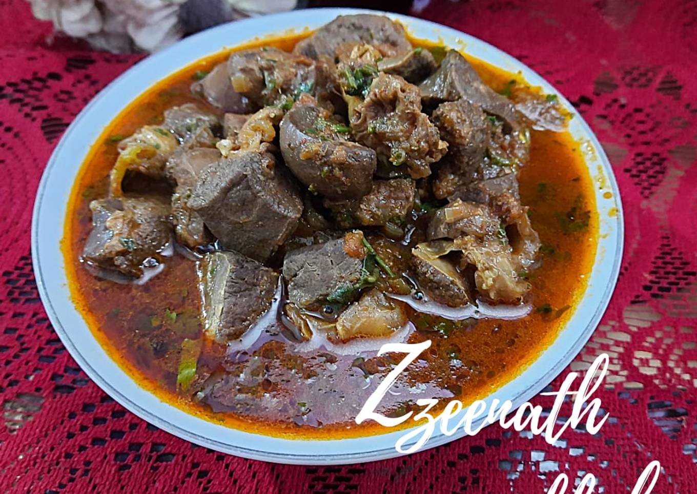 Kasuri Methi Kaleji Masala or Goat Liver with Fenugreek Leaves
