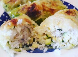 Foto di Involtini di verza Light con riso zucchine parmigiano e emmental