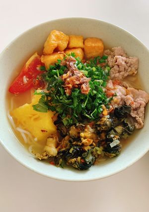 Hình của món Bún ốc bò.