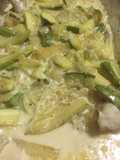 Gatuzo con salsa de zucchini
