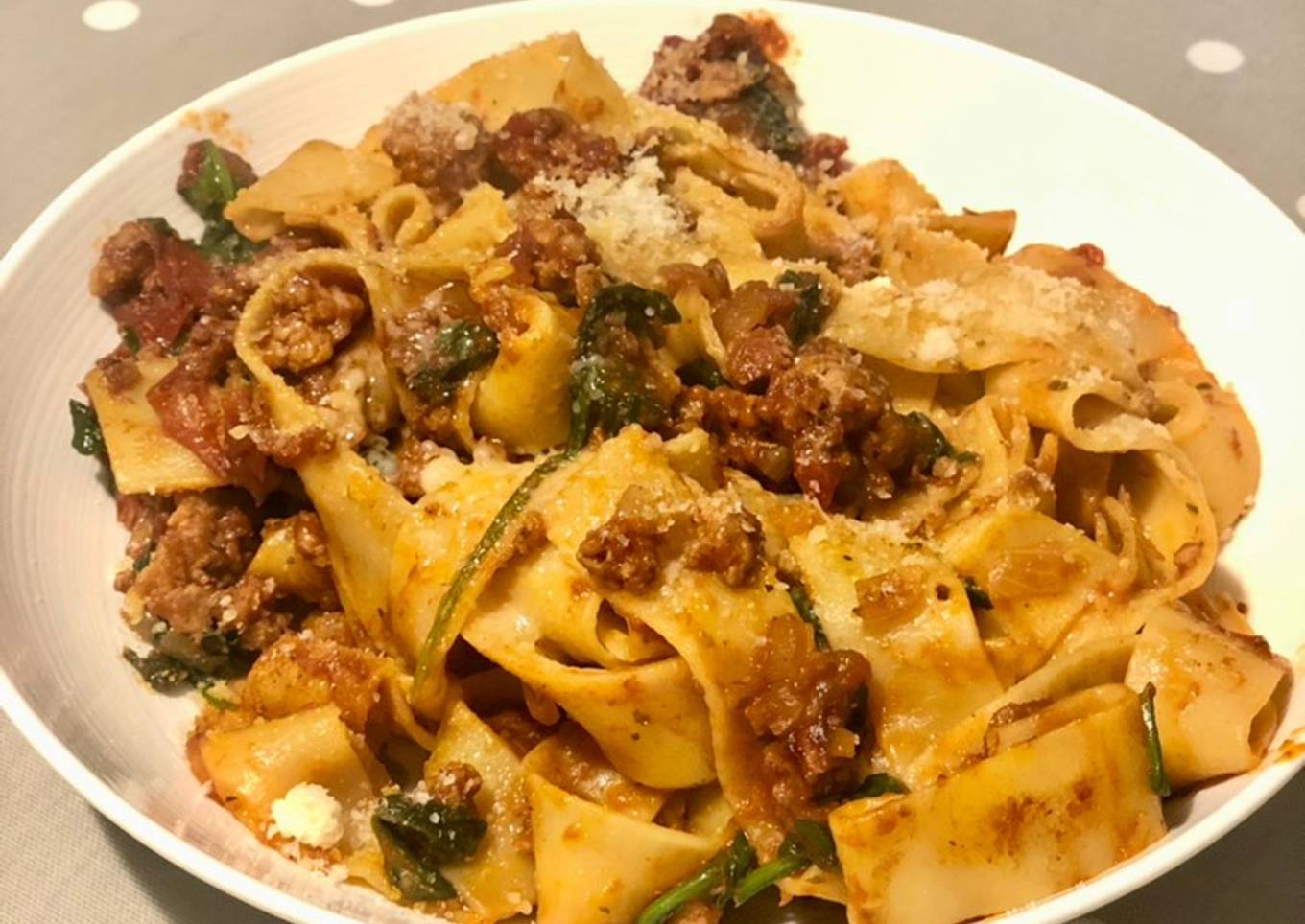 Porky pappardelle