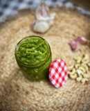 Pesto de anacardos y albahaca fresca