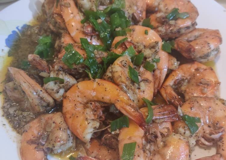 Step-by-Step Guide to Prepare Quick Captain buttered garlic prawn