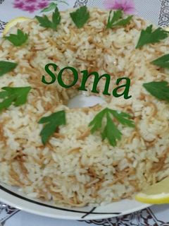 صورة لوصفة رز بالشعيرية