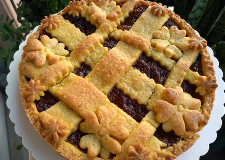 Crostata con confettura di fichi