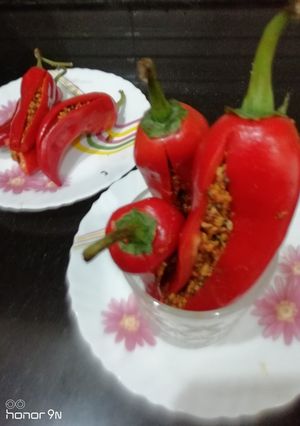 A picture of Stuffed Red Chilli Pickle.