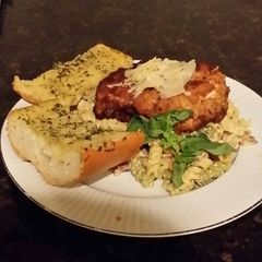 A picture of Brad's chicken carbonara.
