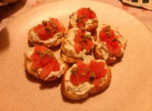 Una foto de Bruschettas