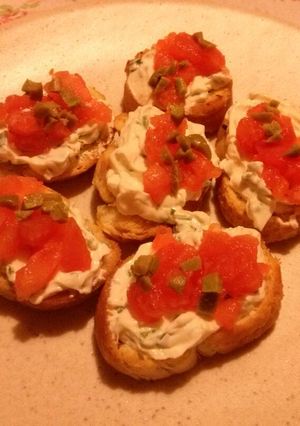 Una foto de Bruschettas